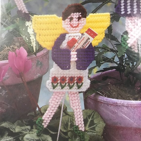 Plastic Canvas Fairies craft kit New - Picture 3 of 6